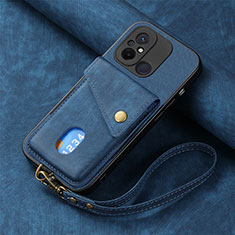 Funda Silicona Carcasa Ultrafina Goma con Magnetico S03D para Xiaomi Poco C55 Azul