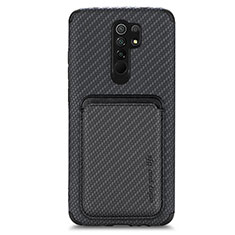 Funda Silicona Carcasa Ultrafina Goma con Magnetico S03D para Xiaomi Poco M2 Negro