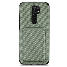 Funda Silicona Carcasa Ultrafina Goma con Magnetico S03D para Xiaomi Poco M2 Verde