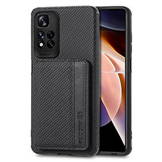 Funda Silicona Carcasa Ultrafina Goma con Magnetico S03D para Xiaomi Poco X4 NFC Negro