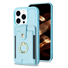 Funda Silicona Carcasa Ultrafina Goma con Magnetico S04D para Apple iPhone 14 Pro Azul Cielo