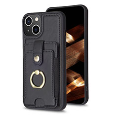 Funda Silicona Carcasa Ultrafina Goma con Magnetico S04D para Apple iPhone 15 Negro