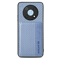 Funda Silicona Carcasa Ultrafina Goma con Magnetico S04D para Huawei Enjoy 50 Pro Azul