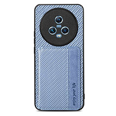 Funda Silicona Carcasa Ultrafina Goma con Magnetico S04D para Huawei Honor Magic5 5G Azul