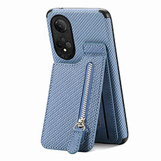 Funda Silicona Carcasa Ultrafina Goma con Magnetico S04D para Huawei Honor X7 Azul