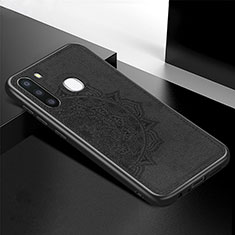 Funda Silicona Carcasa Ultrafina Goma con Magnetico S04D para Samsung Galaxy A21 European Negro