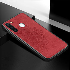 Funda Silicona Carcasa Ultrafina Goma con Magnetico S04D para Samsung Galaxy A21 European Rojo