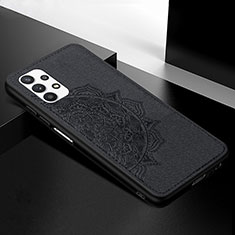 Funda Silicona Carcasa Ultrafina Goma con Magnetico S04D para Samsung Galaxy A32 5G Negro