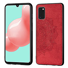 Funda Silicona Carcasa Ultrafina Goma con Magnetico S04D para Samsung Galaxy A41 Rojo