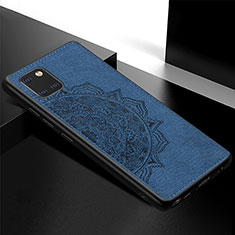 Funda Silicona Carcasa Ultrafina Goma con Magnetico S04D para Samsung Galaxy M60s Azul