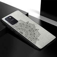 Funda Silicona Carcasa Ultrafina Goma con Magnetico S04D para Samsung Galaxy M80S Gris