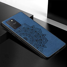 Funda Silicona Carcasa Ultrafina Goma con Magnetico S04D para Samsung Galaxy S10 Lite Azul