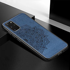 Funda Silicona Carcasa Ultrafina Goma con Magnetico S04D para Samsung Galaxy S20 Plus Azul