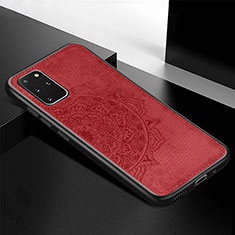 Funda Silicona Carcasa Ultrafina Goma con Magnetico S04D para Samsung Galaxy S20 Plus Rojo