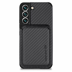 Funda Silicona Carcasa Ultrafina Goma con Magnetico S04D para Samsung Galaxy S24 Plus 5G Negro