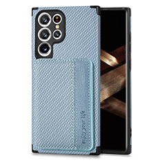 Funda Silicona Carcasa Ultrafina Goma con Magnetico S04D para Samsung Galaxy S25 Ultra 5G Azul