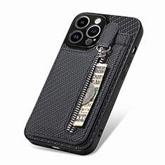 Funda Silicona Carcasa Ultrafina Goma con Magnetico S05D para Apple iPhone 16 Pro Max Negro