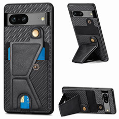 Funda Silicona Carcasa Ultrafina Goma con Magnetico S05D para Google Pixel 7a 5G Negro