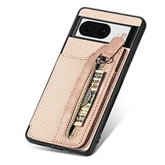 Funda Silicona Carcasa Ultrafina Goma con Magnetico S05D para Google Pixel 8 5G Oro