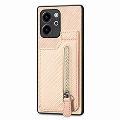 Funda Silicona Carcasa Ultrafina Goma con Magnetico S05D para Huawei Honor 80 SE 5G Oro