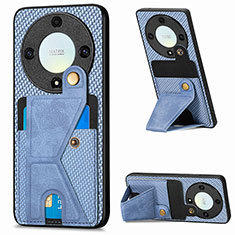 Funda Silicona Carcasa Ultrafina Goma con Magnetico S05D para Huawei Honor X9a 5G Azul