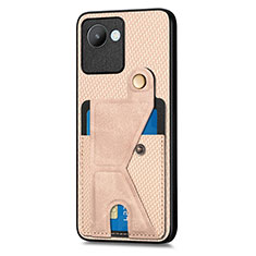 Funda Silicona Carcasa Ultrafina Goma con Magnetico S05D para Realme C30 Oro