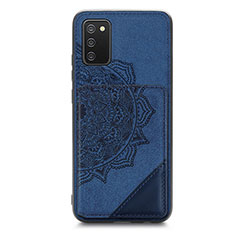 Funda Silicona Carcasa Ultrafina Goma con Magnetico S05D para Samsung Galaxy A02s Azul