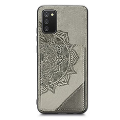 Funda Silicona Carcasa Ultrafina Goma con Magnetico S05D para Samsung Galaxy A03s Gris