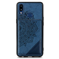 Funda Silicona Carcasa Ultrafina Goma con Magnetico S05D para Samsung Galaxy A10s Azul