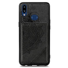 Funda Silicona Carcasa Ultrafina Goma con Magnetico S05D para Samsung Galaxy A10s Negro