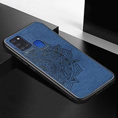 Funda Silicona Carcasa Ultrafina Goma con Magnetico S05D para Samsung Galaxy A21s Azul