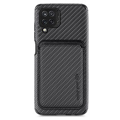 Funda Silicona Carcasa Ultrafina Goma con Magnetico S05D para Samsung Galaxy A22 4G Negro