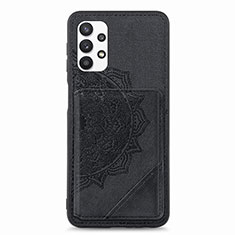 Funda Silicona Carcasa Ultrafina Goma con Magnetico S05D para Samsung Galaxy A32 4G Negro