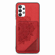 Funda Silicona Carcasa Ultrafina Goma con Magnetico S05D para Samsung Galaxy A32 4G Rojo