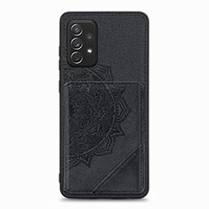 Funda Silicona Carcasa Ultrafina Goma con Magnetico S05D para Samsung Galaxy A52 4G Negro