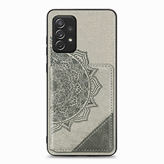 Funda Silicona Carcasa Ultrafina Goma con Magnetico S05D para Samsung Galaxy A72 4G Gris