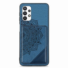 Funda Silicona Carcasa Ultrafina Goma con Magnetico S05D para Samsung Galaxy M32 5G Azul