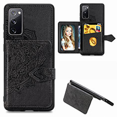 Funda Silicona Carcasa Ultrafina Goma con Magnetico S05D para Samsung Galaxy S20 FE (2022) 5G Negro