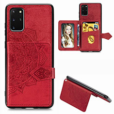 Funda Silicona Carcasa Ultrafina Goma con Magnetico S05D para Samsung Galaxy S20 Plus 5G Rojo