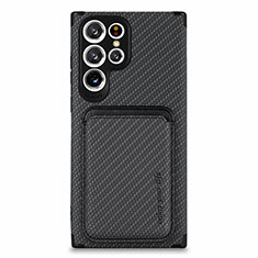 Funda Silicona Carcasa Ultrafina Goma con Magnetico S05D para Samsung Galaxy S25 Ultra 5G Negro