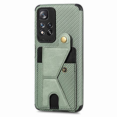 Funda Silicona Carcasa Ultrafina Goma con Magnetico S05D para Xiaomi Mi 11i 5G (2022) Verde