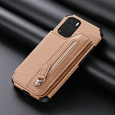 Funda Silicona Carcasa Ultrafina Goma con Magnetico S05D para Xiaomi Mi 11i 5G Oro