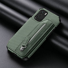 Funda Silicona Carcasa Ultrafina Goma con Magnetico S05D para Xiaomi Mi 11X 5G Verde