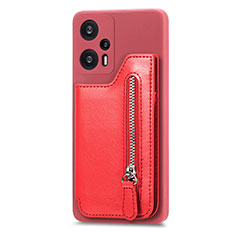 Funda Silicona Carcasa Ultrafina Goma con Magnetico S05D para Xiaomi Poco F5 5G Rojo