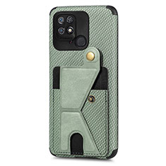 Funda Silicona Carcasa Ultrafina Goma con Magnetico S05D para Xiaomi Redmi 10 India Verde