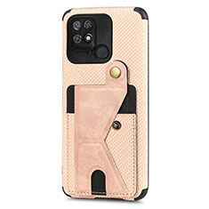 Funda Silicona Carcasa Ultrafina Goma con Magnetico S05D para Xiaomi Redmi 10C 4G Oro