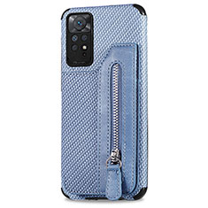 Funda Silicona Carcasa Ultrafina Goma con Magnetico S05D para Xiaomi Redmi Note 12 Pro 4G Azul