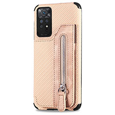 Funda Silicona Carcasa Ultrafina Goma con Magnetico S05D para Xiaomi Redmi Note 12 Pro 4G Oro