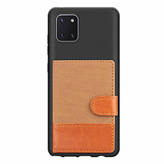 Funda Silicona Carcasa Ultrafina Goma con Magnetico S06D para Samsung Galaxy M60s Marron