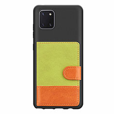 Funda Silicona Carcasa Ultrafina Goma con Magnetico S06D para Samsung Galaxy Note 10 Lite Verde